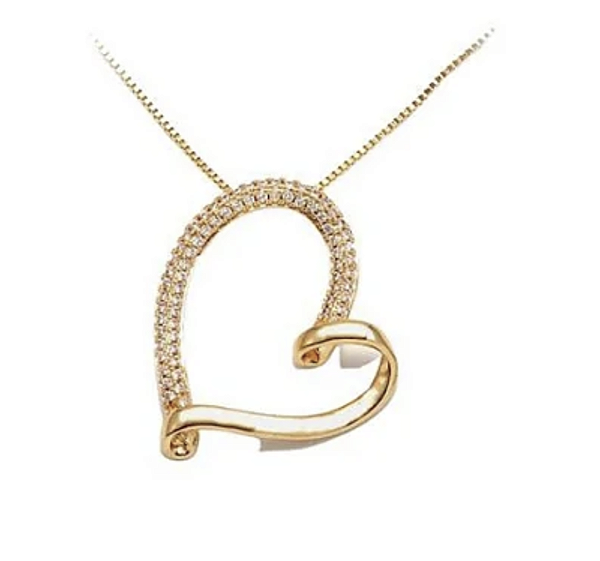 COLAR CORAÇÃO ASSIMÉTRICO