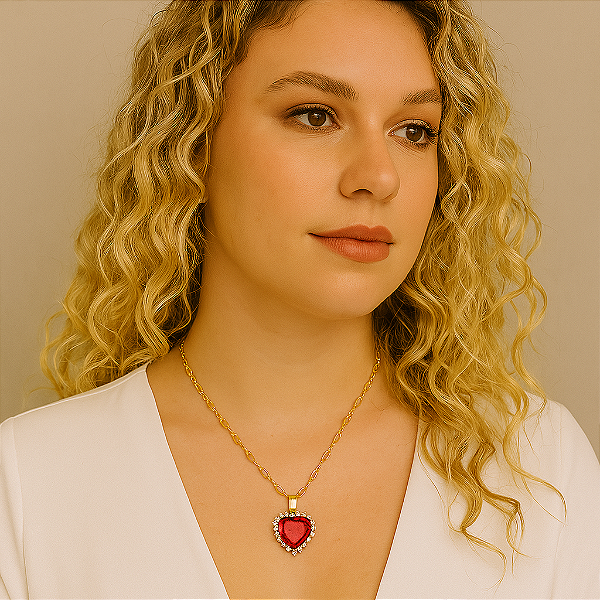 COLAR HEART LUXO