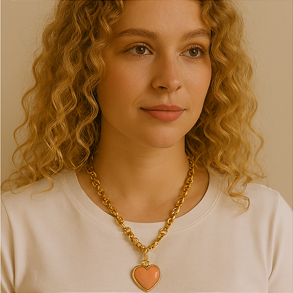 COLAR CORAÇÃO VERNIZ ITALIANO