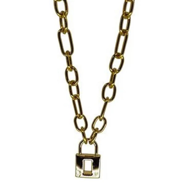 COLAR PINGENTE CADEADO ABERTO