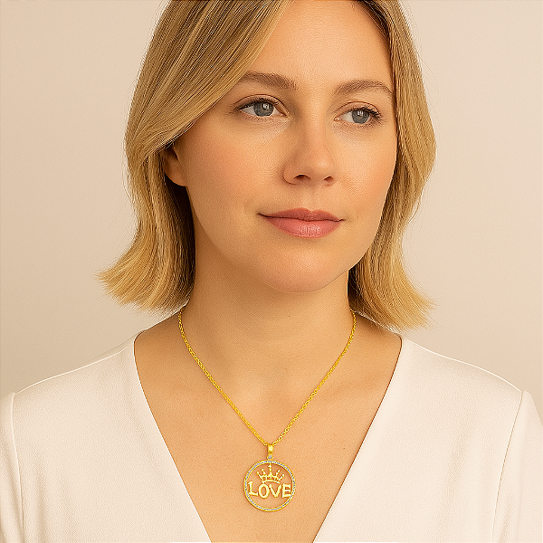 COLAR LOVE CRAVEJADO