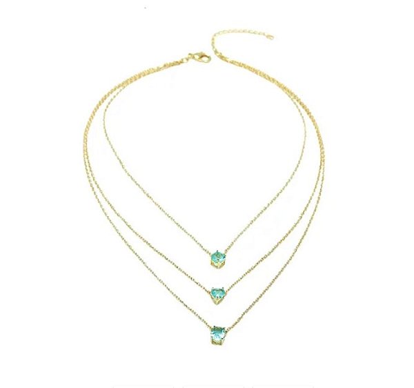 COLAR PONTO DE LUZ TRIPLO