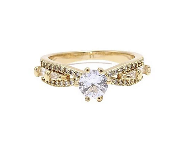 ANEL SOLITÁRIO CRAVEJADO