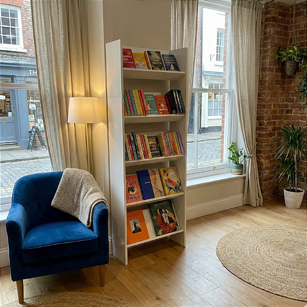 Estante Expositor Organizador 5 Prateleiras Livreiro Branco Cód.307