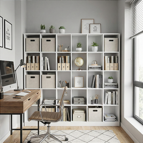 Armário Colmeia 30 Nichos Expositor Branco Cód.330