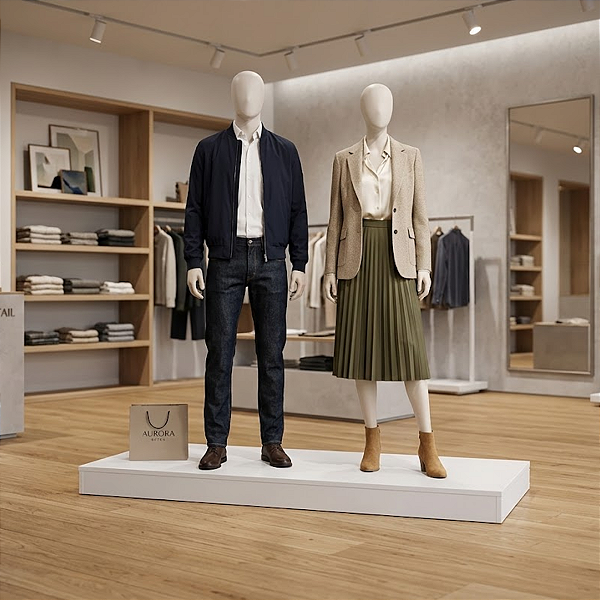 Base Tablado Manequim Sem Haste Expositor G2 Branco Cód.401