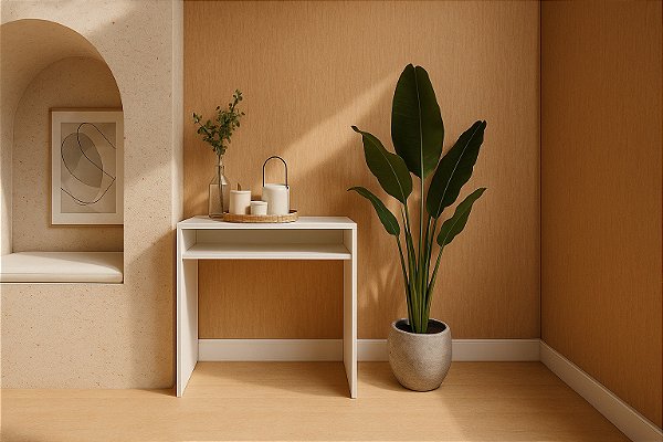 Cantinho Do Café Mesa Apoio Aparador Com Prateleira Branco Cód.702