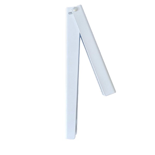 Par de Suporte Dobrável Mão Francesa Articulado Branco 28cm