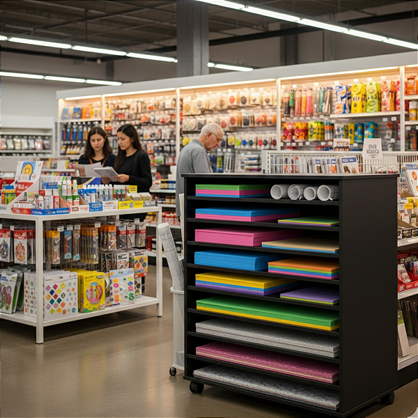 Porta Cartolinas Eva Color Set A1 Armário Papelaria Preto Cód.301