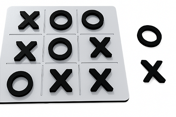Kit 10 Un Jogos Da Velha Mdf 10cm Brinquedo Presente Lembrança Kids Cód.1400