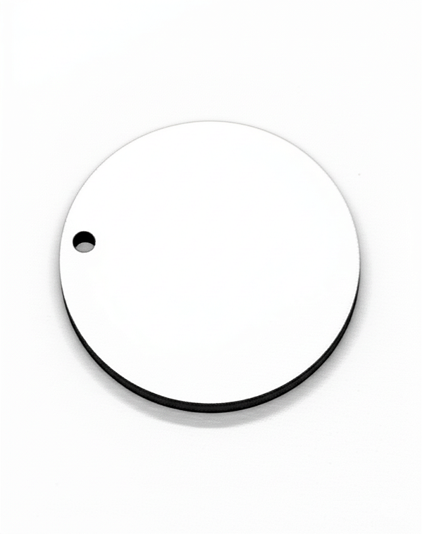 Kit 100 Bolachas 5cm Mdf Com Furo Pintura Chaveiro Circular