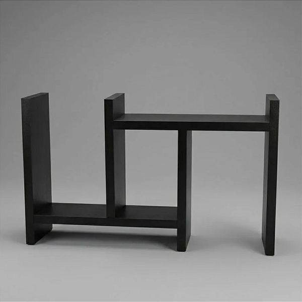 Nicho Organizador De Mesa Extensível Em Mdf Preto Cód.833