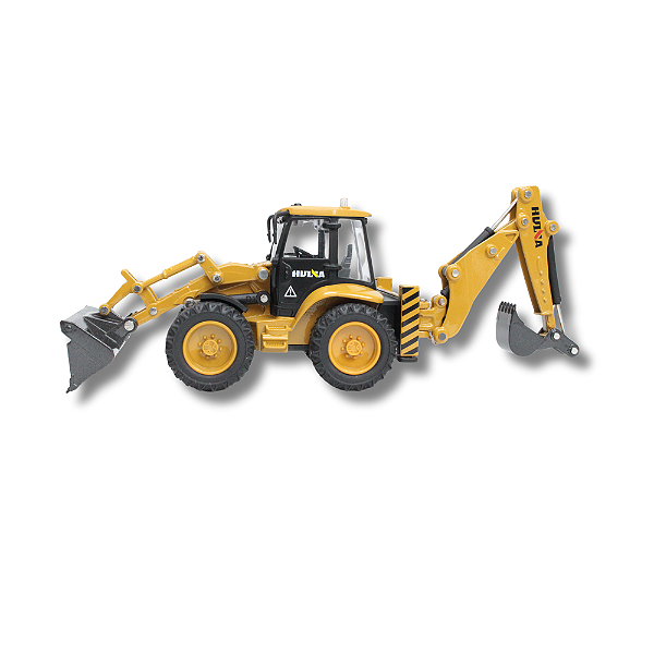Miniatura Trator Escavadeira 1704 Forklift Huina Toys Escala 1:50