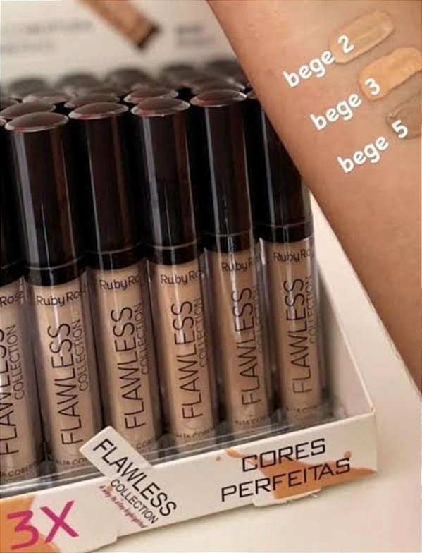 Corretivo Líquido Flawless Ruby Rose – Alta Cobertura e Acabamento Natural