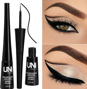 Delineador Profissional para Olhos | Traço Perfeito e Sem Manchas