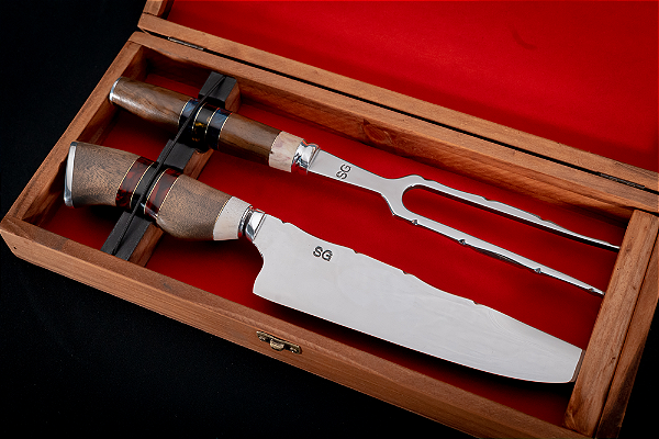 Conjunto Churrasco 5mm Inox