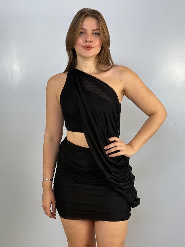 Conjunto Tule Preto Mariah