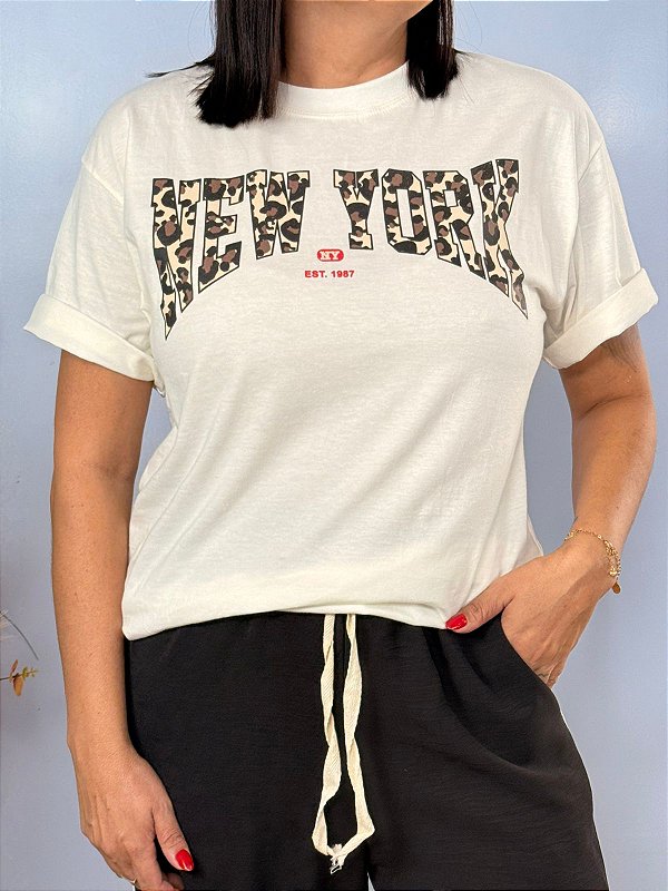 Tee Onça Branca NY
