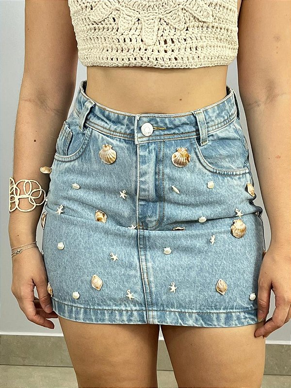 Saia Jeans Clara Praiana