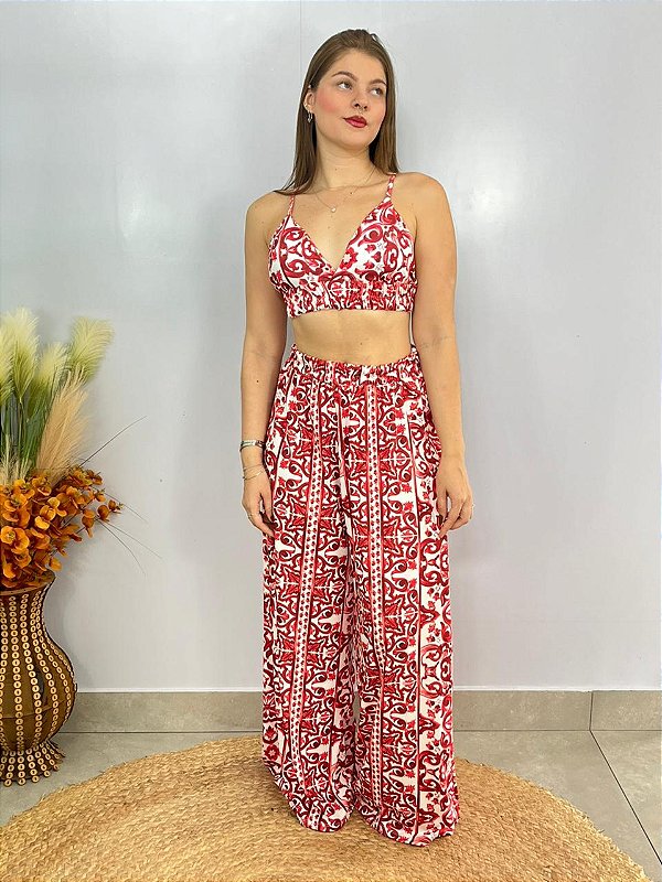 Conjunto Fluit Vermelho Camila