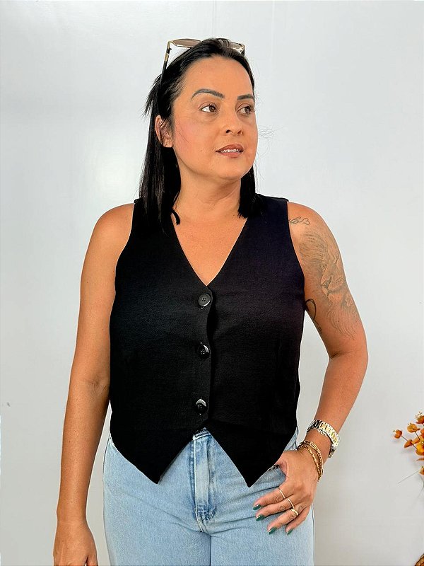 Colete Basico Preto