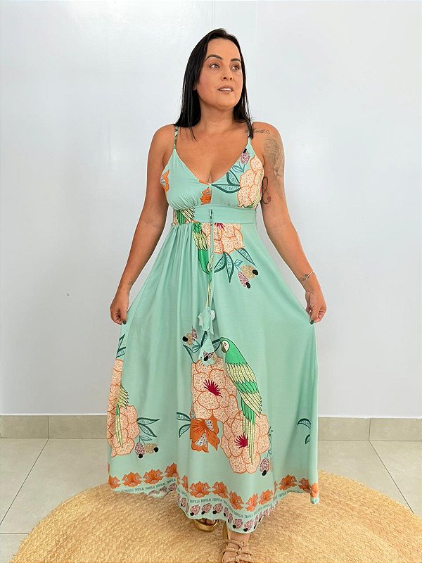 Vestido Midi Verde Emilly