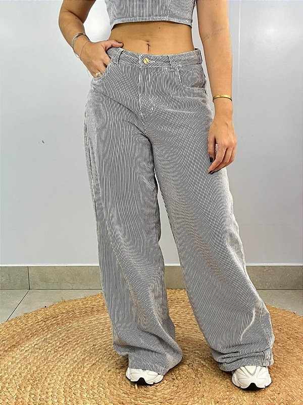 Calça Jeans Listrada