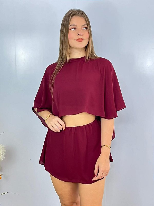 Conjunto Vinho Luiza