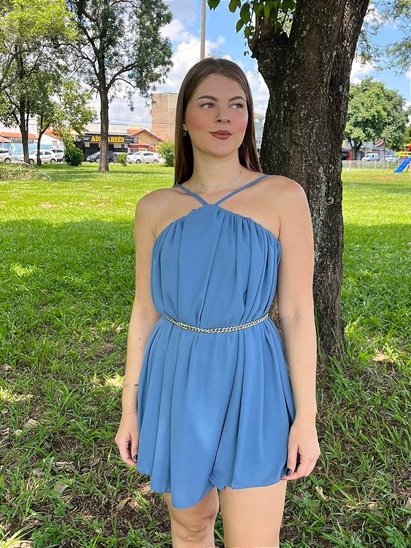 Macaquinho Azul Porcelana Auri