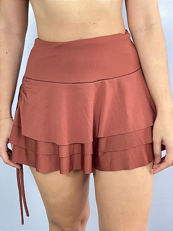 Saia Poliamida Marrom Swifth