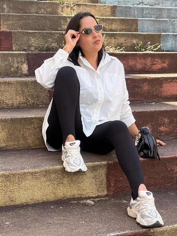 Camisa Sarja Branco Lin