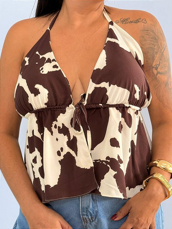 Bata Cow Luara Marrom