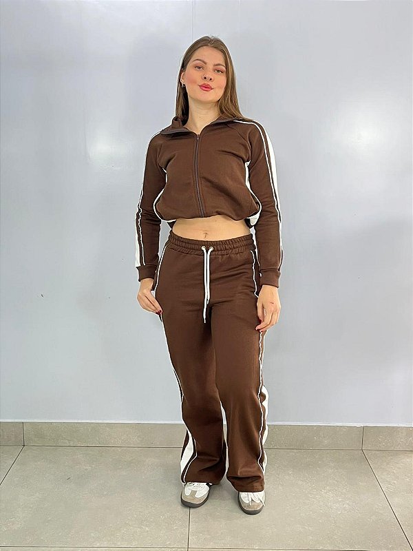 Conjunto Moletom Azul Stefany