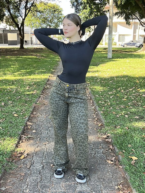 Calça Jeans Lexy Onça