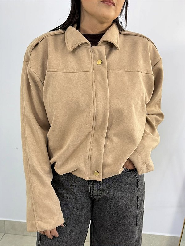 Casaco Suede Nude