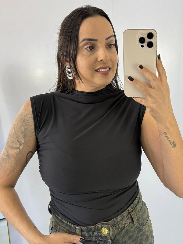 Blusa Suplex Bela Preta