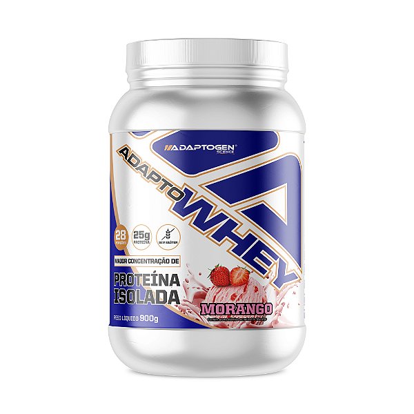 Adaptogen - Adapto Whey 3w Morango (900g)