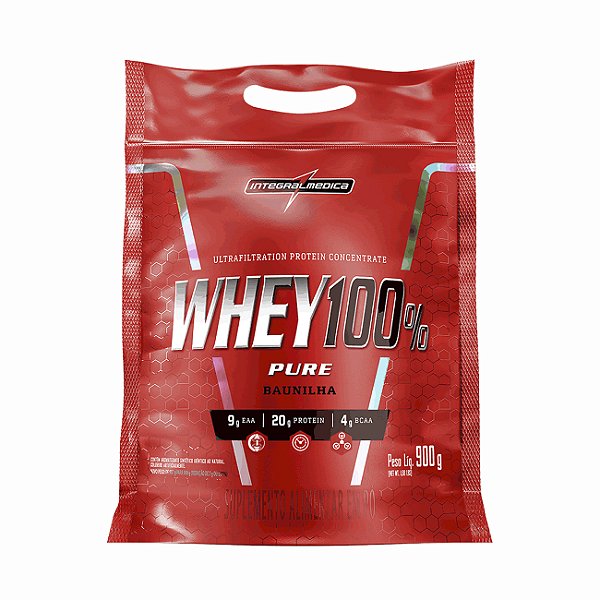 Integralmédica - Whey 100% Pure Baunilha (900g) Pouch