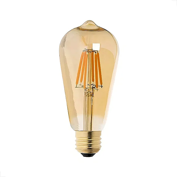 LÂMPADA RETRO PERA ST64 E27 AMBÂR 4W - AVANT