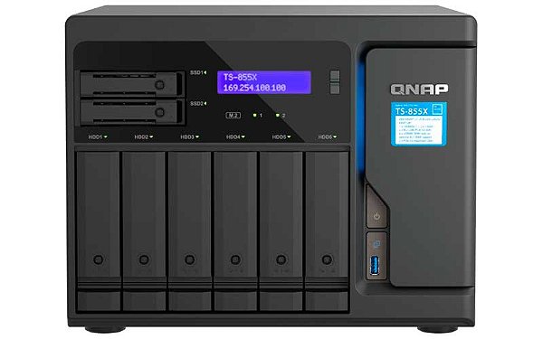 Qnap TS-855X - Storage NAS 8 Bay p/ HDD SATA/SSD