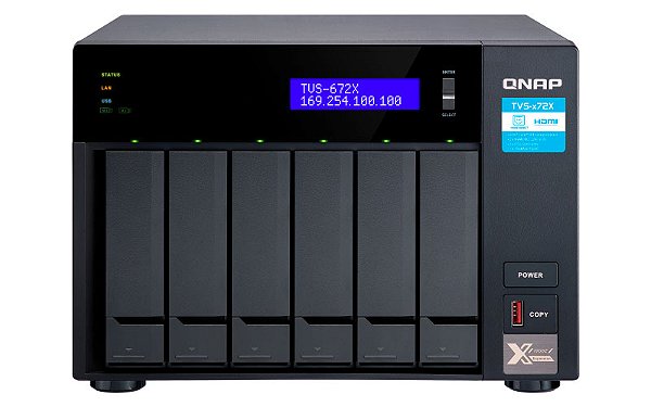TVS-672X Qnap - Storage NAS 6 baias p/ HDD SATA
