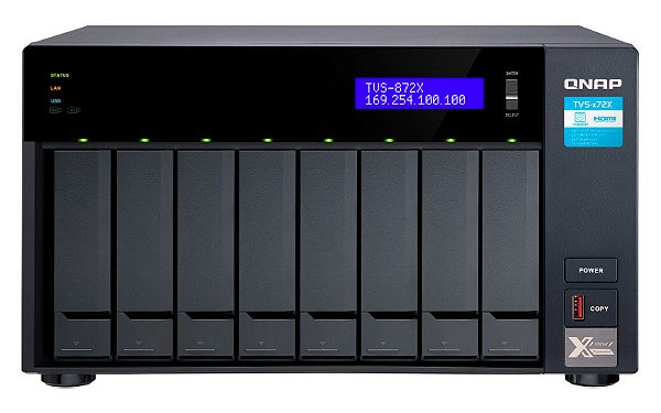 TVS-872X Qnap - Storage NAS 8 Baias p/ HDD SATA