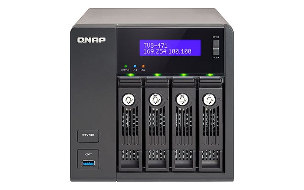 TVS-471 Qnap - Storage NAS Turbo 4 Bay p/ HDD SATA