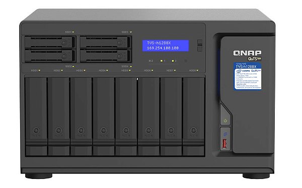 Qnap TVS-h1288X - Storage NAS ZFS 12 Baias p/ HDD SATA/SSD