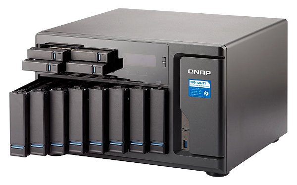 Qnap TVS-1282T3 Servidor NAS/SAN/DAS 8 Baias Thunderbolt 3