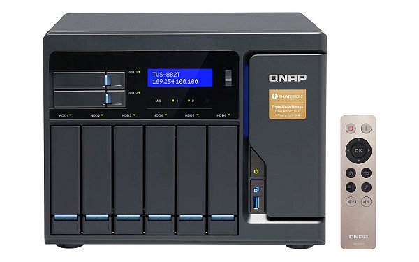 TVS-882T Qnap - Storage NAS 8 Baias p/ HDD SATA/SSD