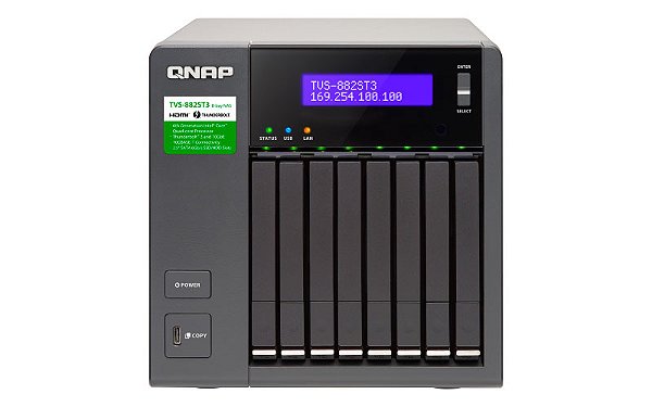 Qnap TVS-882ST3 - Storage NAS 8 Baias p/ HDD SATA/SSD