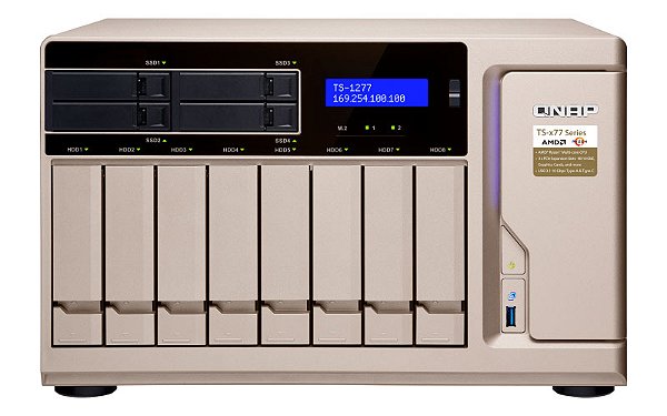 TS-1277 Qnap - Storage NAS 12 Baias p/ HDD SATA/SSD