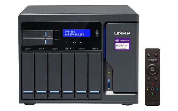 Qnap TVS-882 - Servidor NAS 8 Baias p/ HDD SATA/SSD