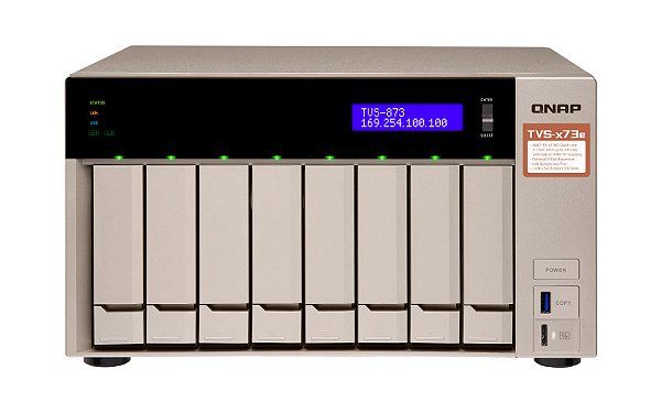 Qnap TVS-873e - Storage NAS 8 Baias p/ HDD SATA